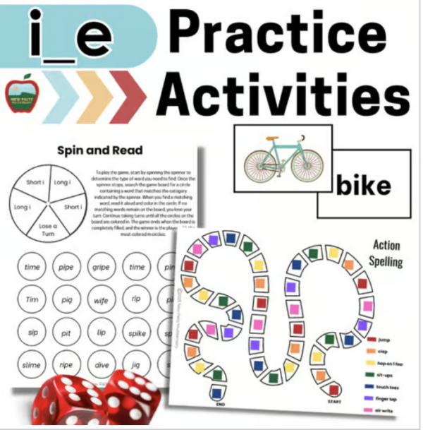 I-E Orton-Gillingham Word Practice Bundle – Reading and Spelling